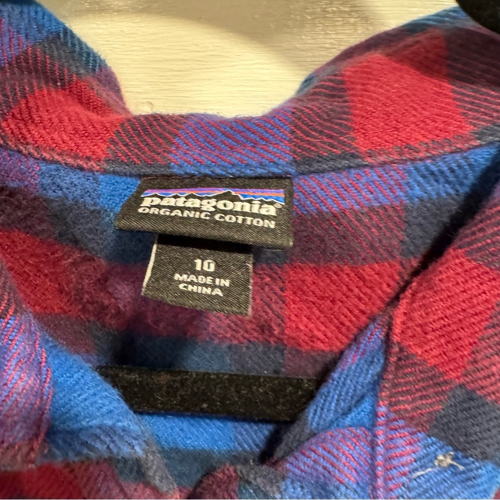 Patagonia Womens Long Sleeved Organic‎ Cotton Fjord Flannel Shirt Outdoor Hiking - Picture 8 of 12